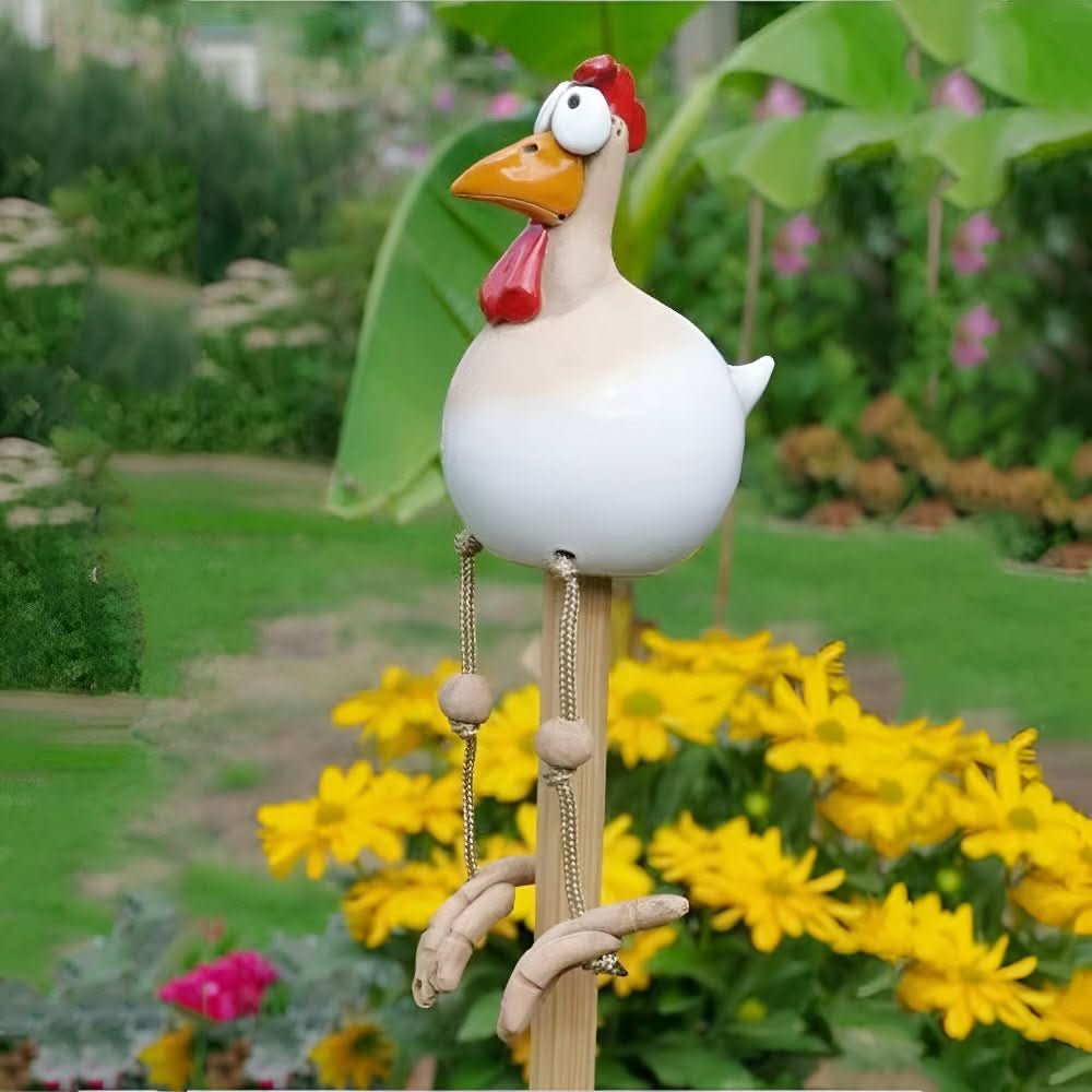 Figurine de Jardin Animée Poulet Mobile 6