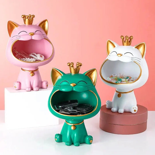 Figurine de rangement Chat Joyeux 5