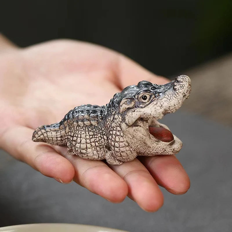 Figurine décorative Crocodile design original 2
