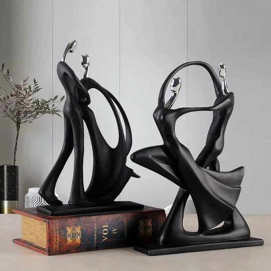 Figurines de Couple Dansant Art Nordique 0