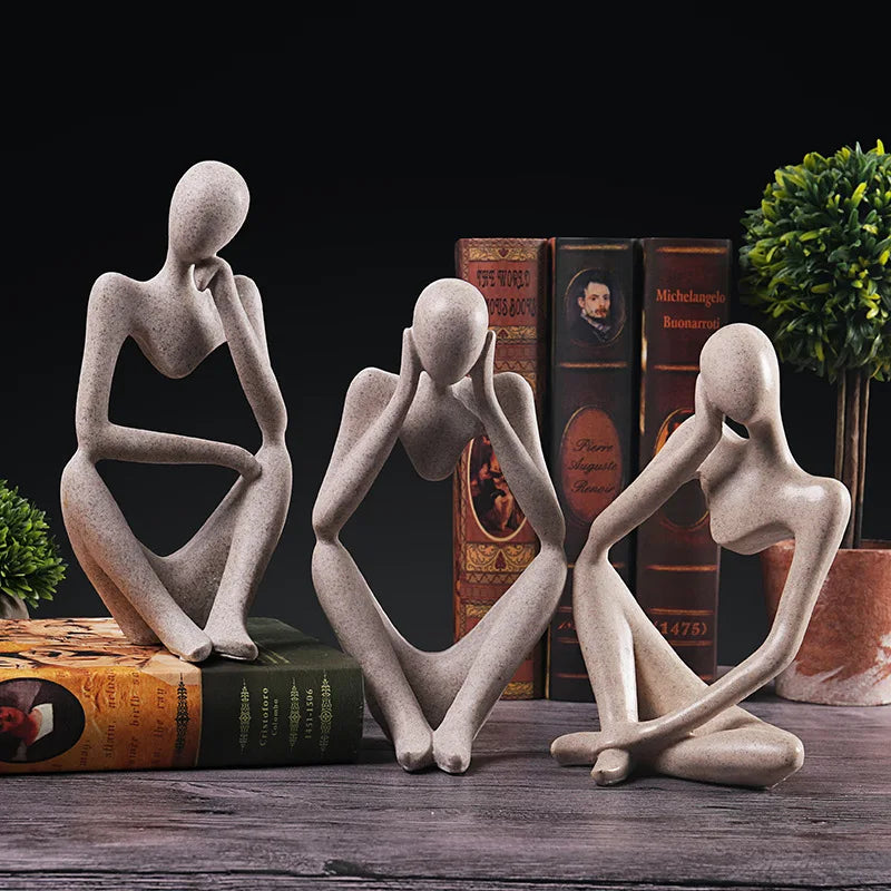 Figurines de Yoga Abstraites pour Décoration 0