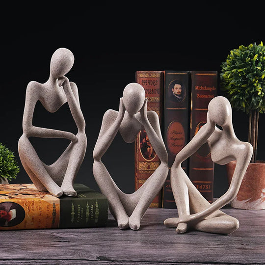 Figurines de Yoga Abstraites pour Décoration 0