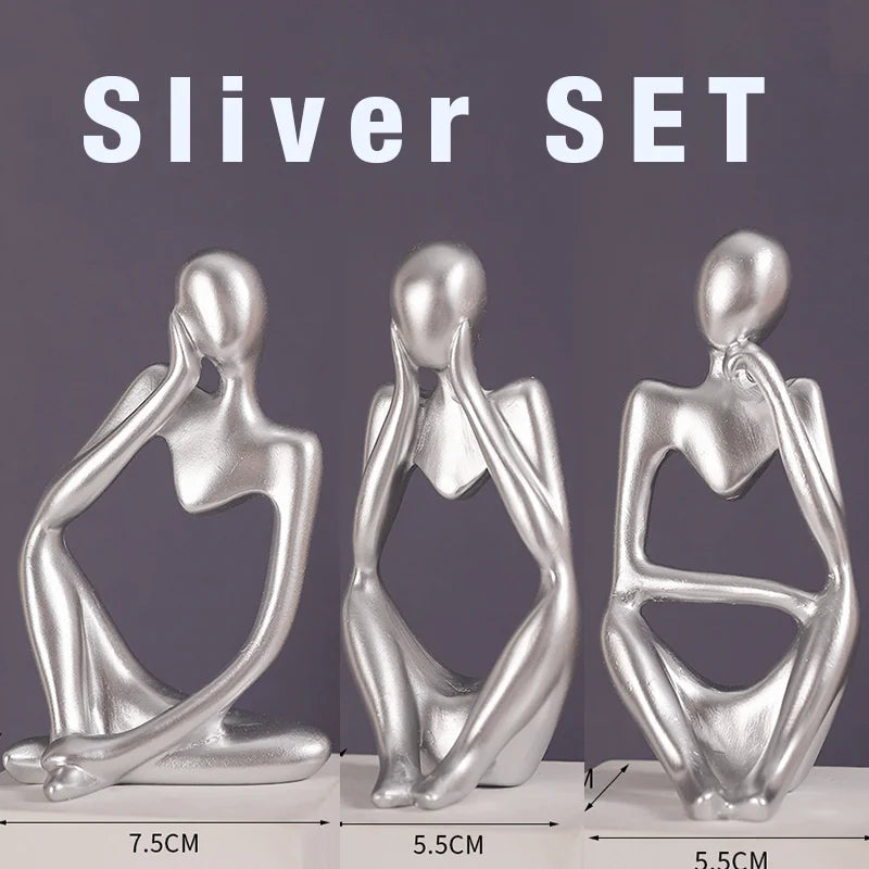 Figurines de Yoga Abstraites pour Décoration 10
