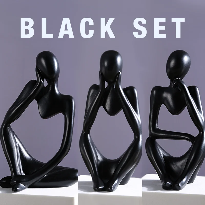 Figurines de Yoga Abstraites pour Décoration 6