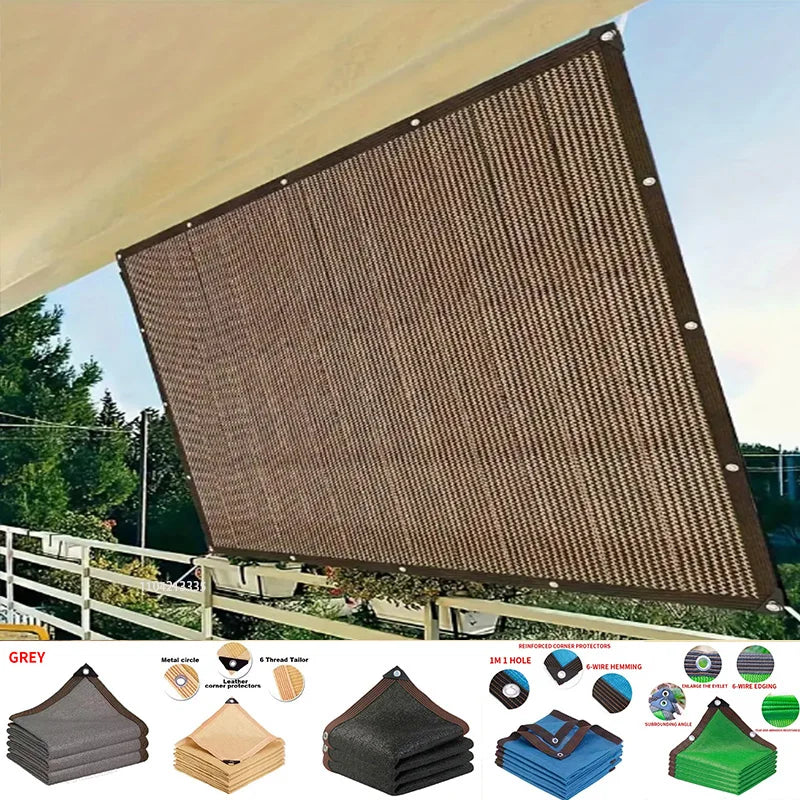 Filet Pare-Soleil Polyvalent pour Jardin et Balcon Protection UV 0