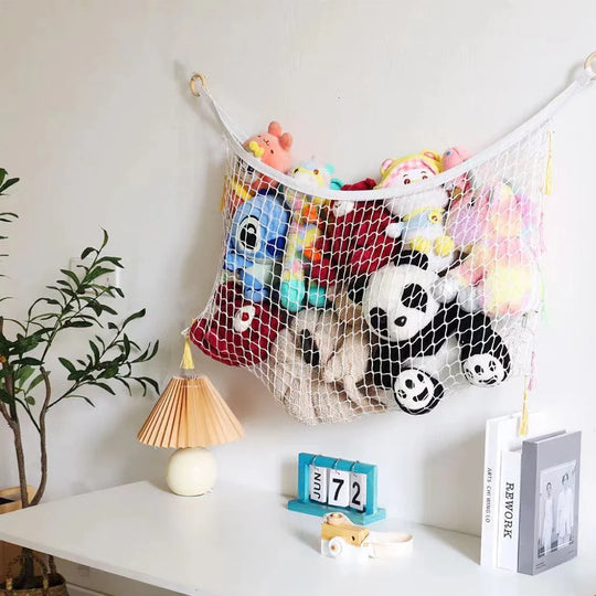 Filet de rangement pour jouets pratique et spacieux 0