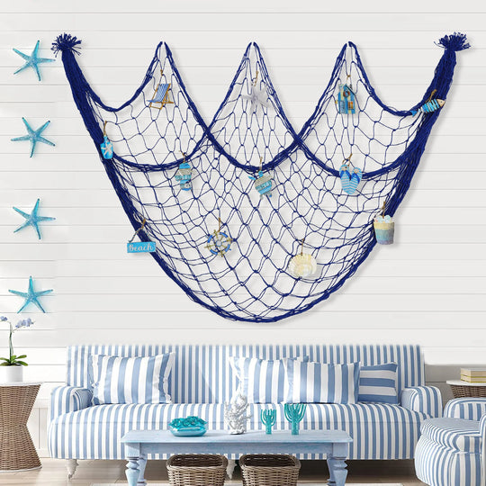 Filet décoratif mural style nautique pour intérieur 1