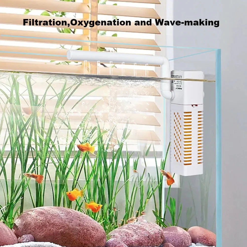 Filtre Interne pour Aquarium avec Pompe Intégrée 2