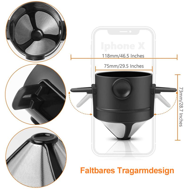 Filtre à Café Réutilisable Compact Double Couche pour Un Café Parfait 1