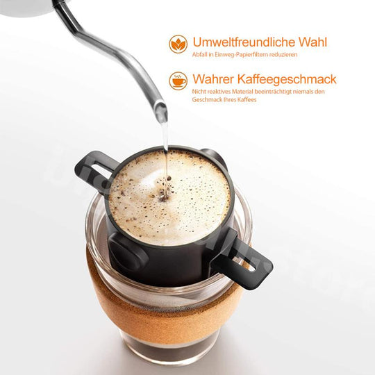 Filtre à Café Réutilisable Compact Double Couche pour Un Café Parfait 3