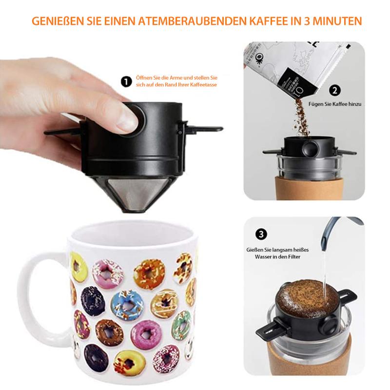 Filtre à Café Réutilisable Compact Double Couche pour Un Café Parfait 4