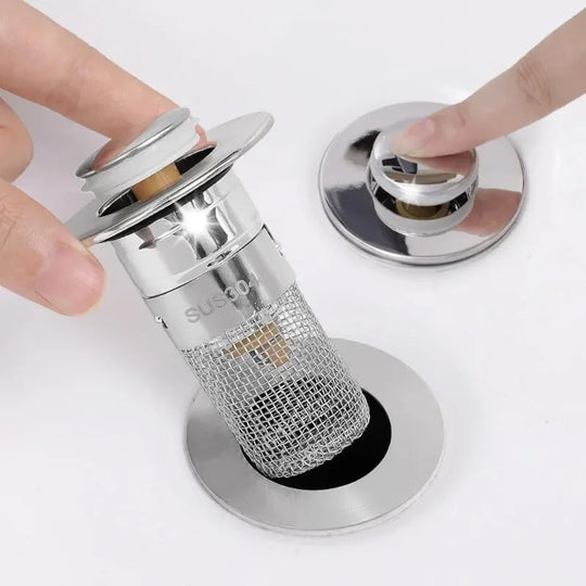 Filtre de Vidange Antirouille pour Cuisine et Salle de Bain avec Attrape-Cheveux 2
