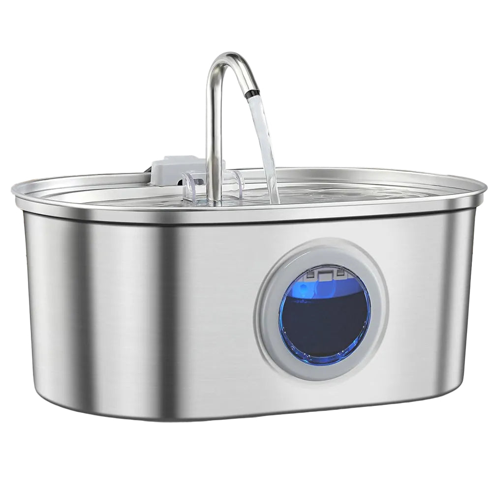 Fontaine à Eau pour Animaux 3,2L avec Filtration Double Action et Pompe Silencieuse 0