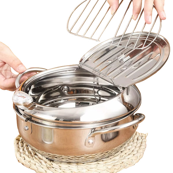 Friteuse Électrique Tout-en-Un Avec Thermomètre Intégré 2