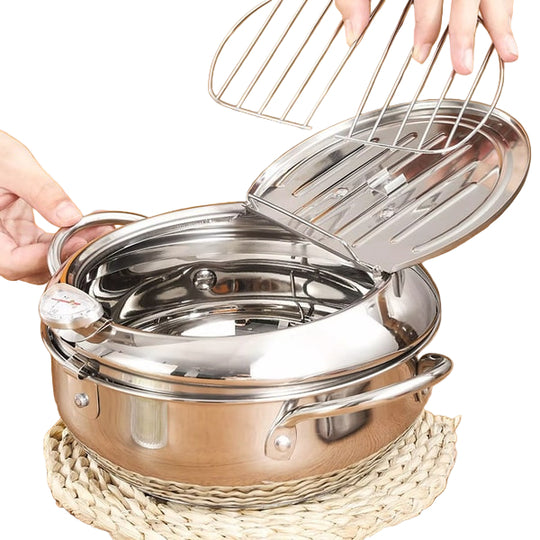 Friteuse Électrique Tout-en-Un Avec Thermomètre Intégré 2