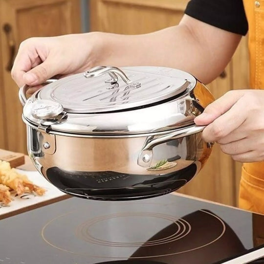 Friteuse Électrique Tout-en-Un Avec Thermomètre Intégré 3