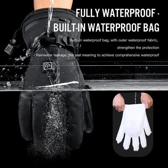 Gants Chauffants Rechargeables pour Hommes et Femmes avec Écran Tactile 3