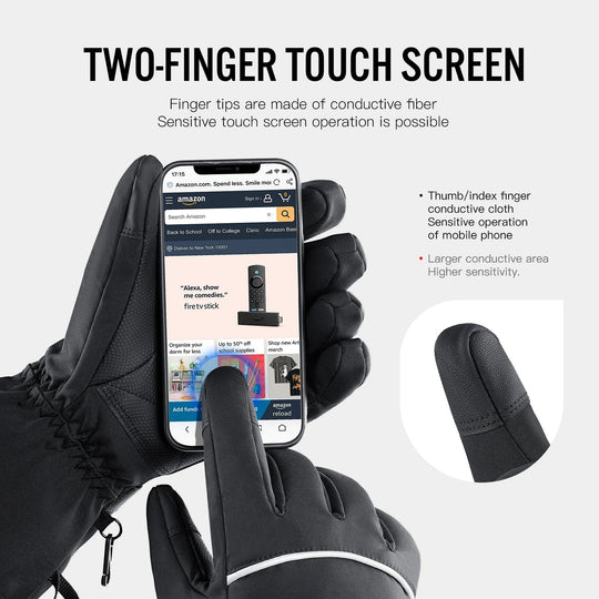 Gants Chauffants Rechargeables pour Hommes et Femmes avec Écran Tactile 6