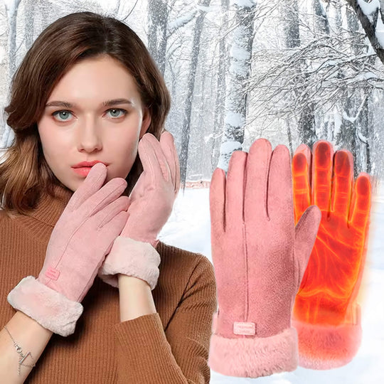 Gants chauffants pour femmes imperméables avec écran tactile et recharge USB 1