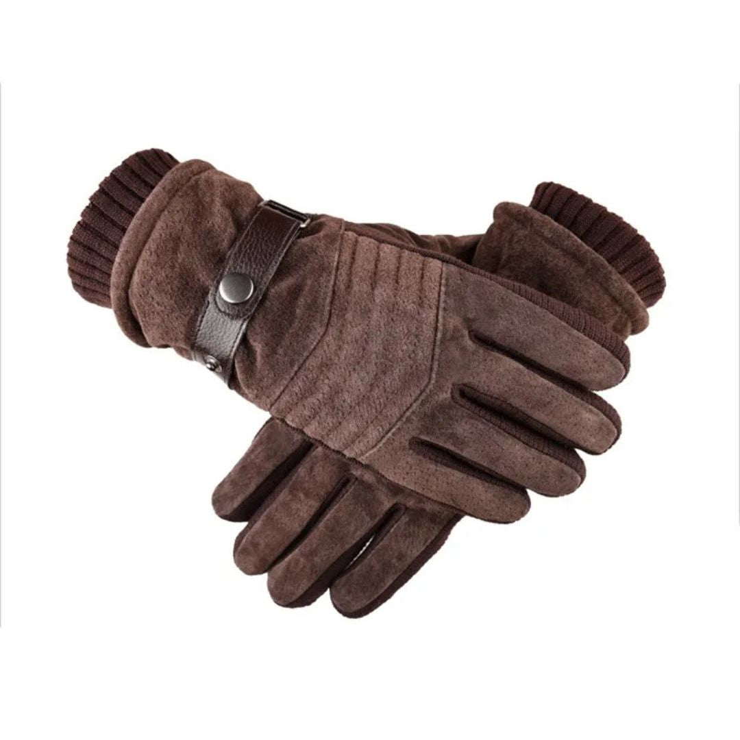 Gants d'Hiver pour Hommes en Cuir avec Écran Tactile 2