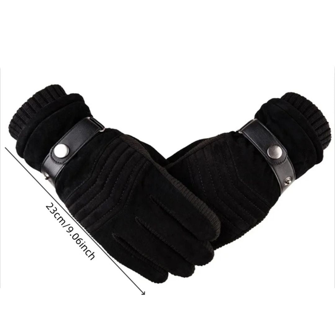 Gants d'Hiver pour Hommes en Cuir avec Écran Tactile 4