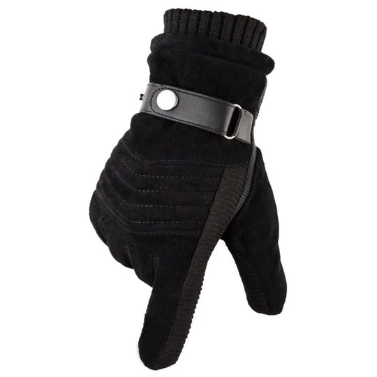 Gants d'Hiver pour Hommes en Cuir avec Écran Tactile 6
