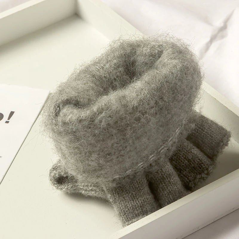 Gants d'hiver mi-doigts unisexe avec fonction écran tactile 6
