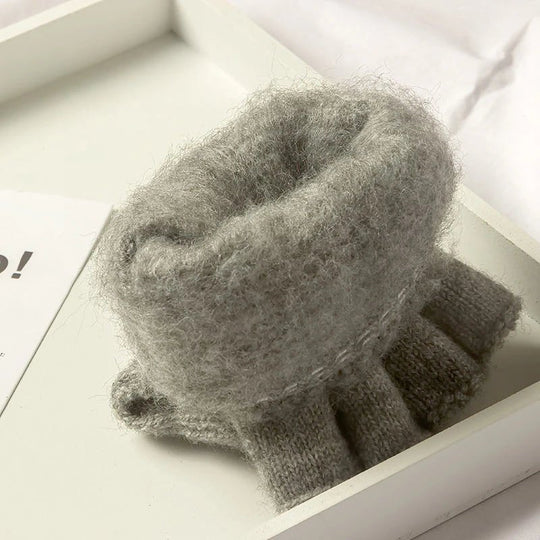 Gants d'hiver mi-doigts unisexe avec fonction écran tactile 6