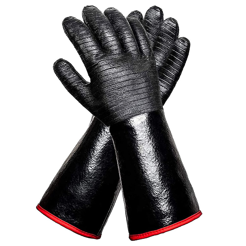 Gants de barbecue pour homme avec poignée antidérapante et manchette longue 5
