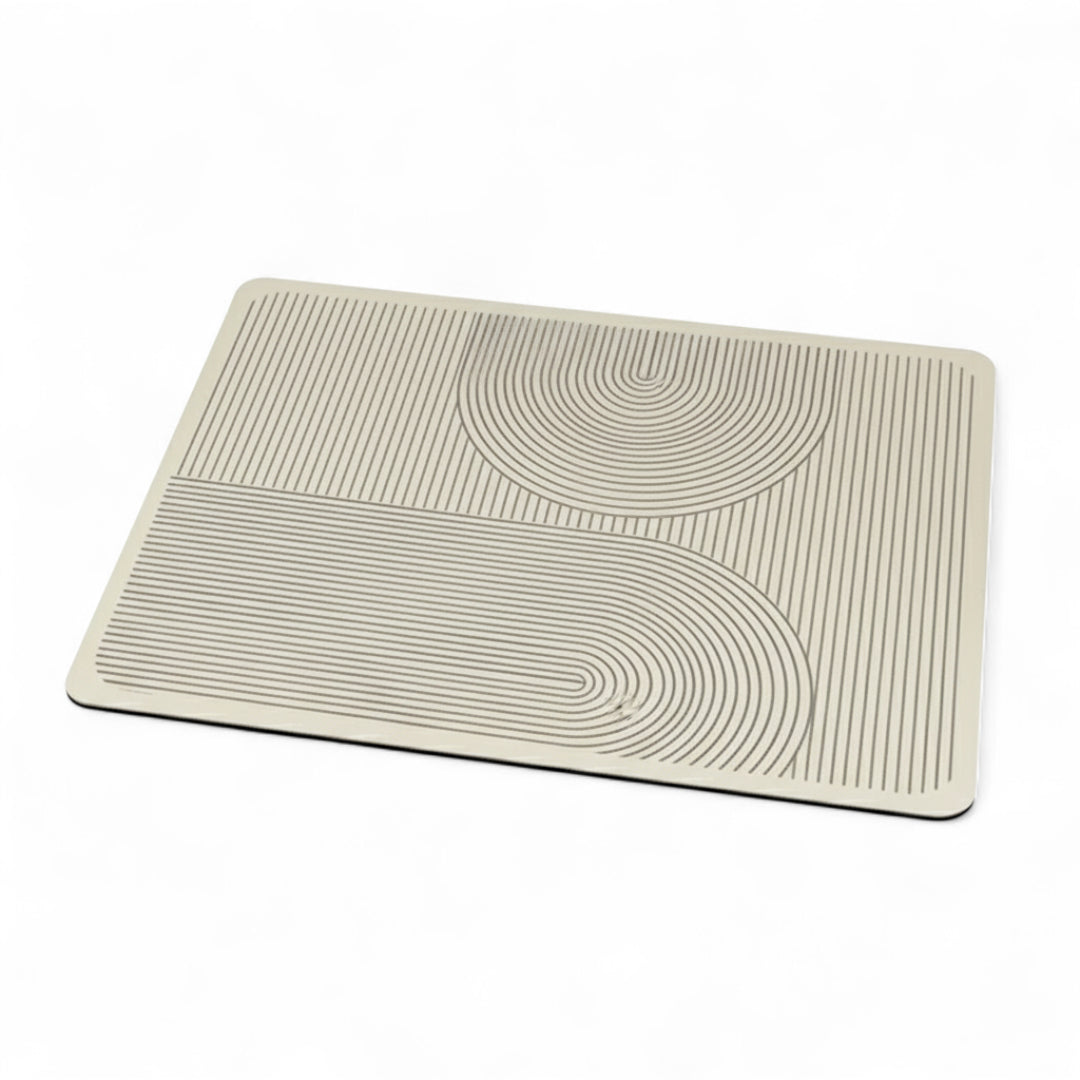 Tapis de Cuisine Antidérapant Design Géométrique Minimaliste 30x40 cm