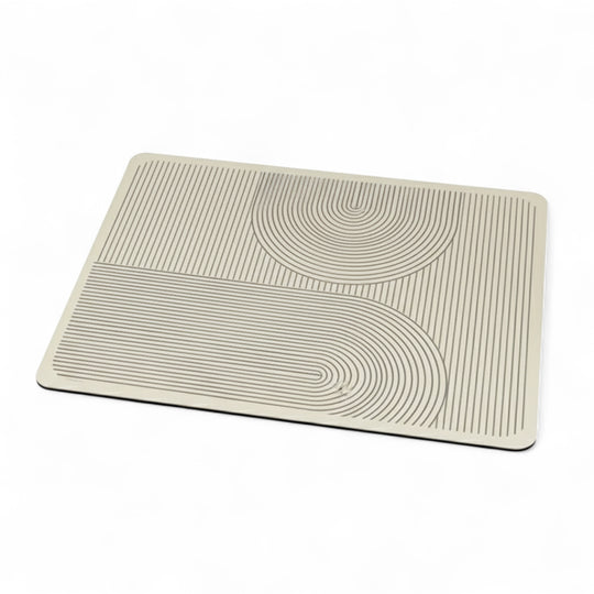 Tapis de Cuisine Antidérapant Design Géométrique Minimaliste 30x40 cm