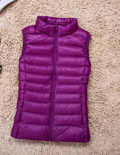 Gilet Doudoune Femme Ultraléger Ajusté Sans Manche 6