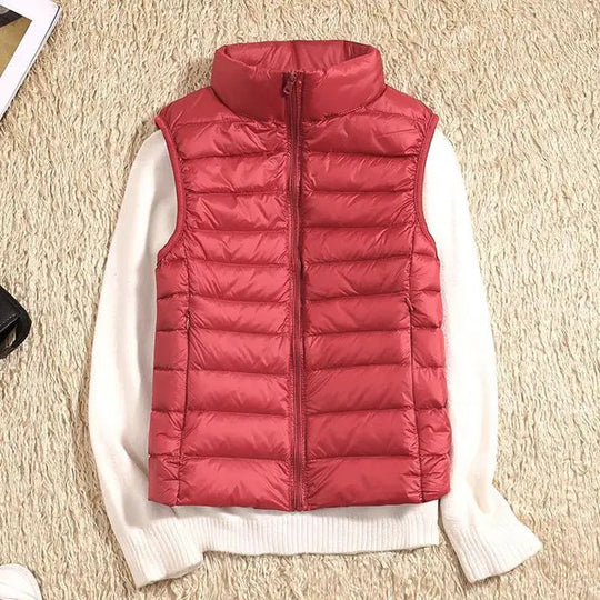 Gilet Doudoune Femme Ultraléger Ajusté Sans Manche 7