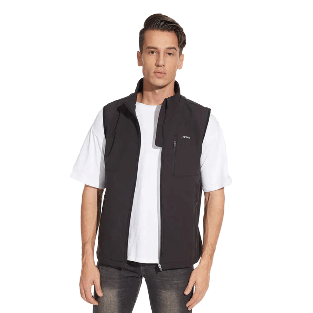 Gilet Homme Col Montant Polyvalent pour Mi-Saison 0