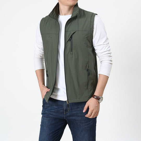 Gilet Homme Col Montant Polyvalent pour Mi-Saison 2