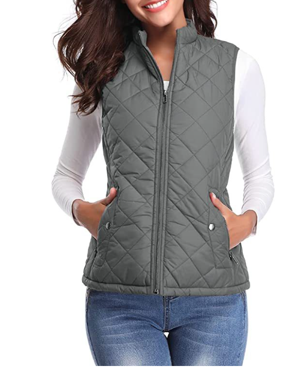 Gilet Sans Manche Femme Zippé Chic Automnal 1