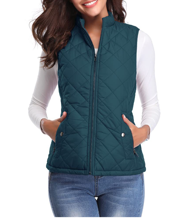 Gilet Sans Manche Femme Zippé Chic Automnal 11