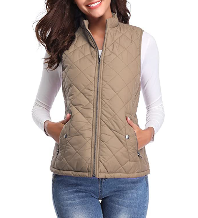 Gilet Sans Manche Femme Zippé Chic Automnal 2
