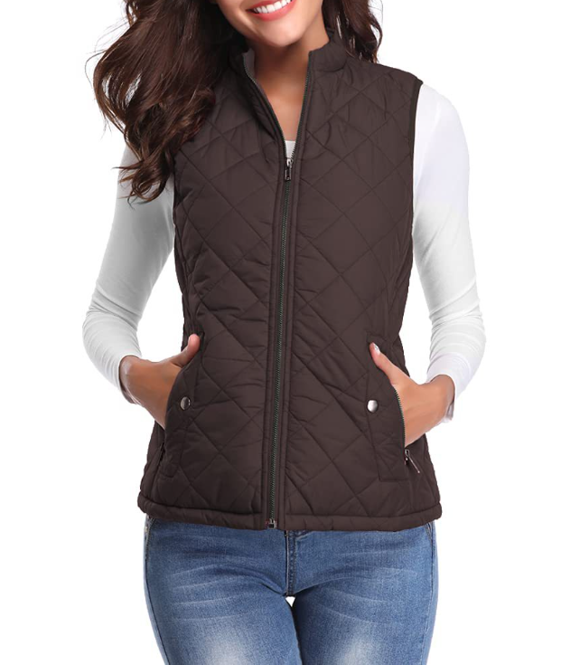 Gilet Sans Manche Femme Zippé Chic Automnal 8