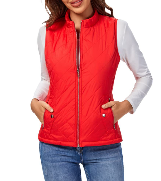 Gilet Sans Manche Femme Zippé Chic Automnal 9