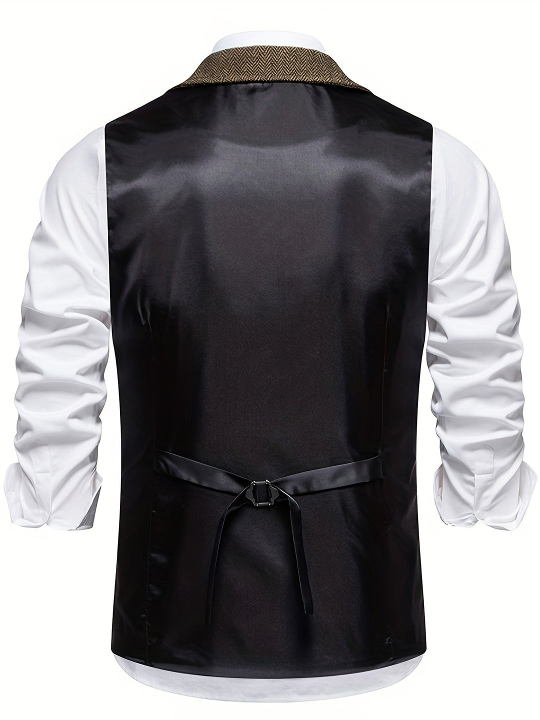 Gilet Sans Manche Homme Classique Motif Chevron 5