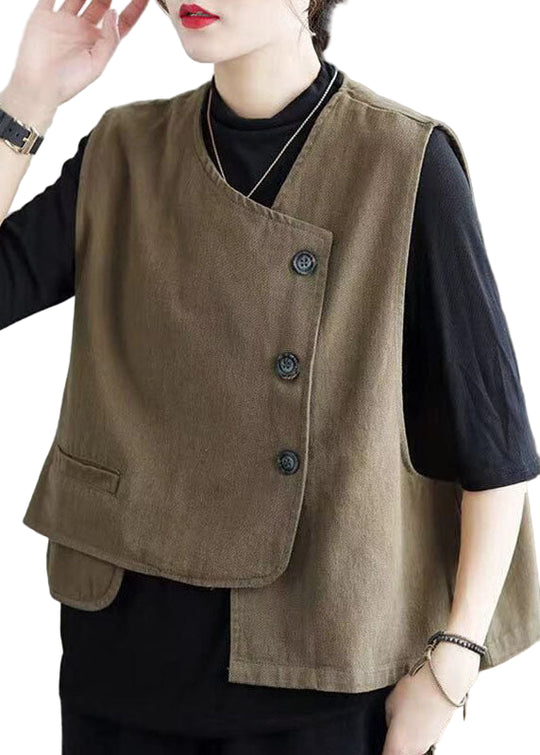 Gilet d'automne asymétrique chic pour femme 0