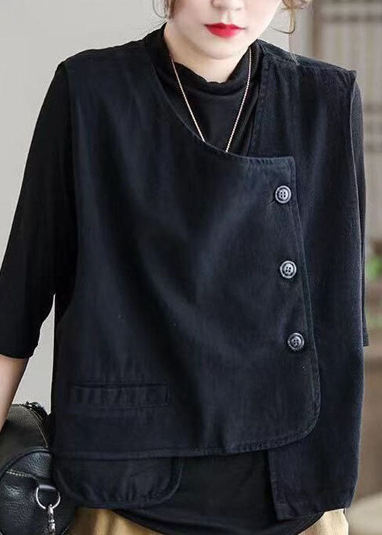 Gilet d'automne asymétrique chic pour femme 1