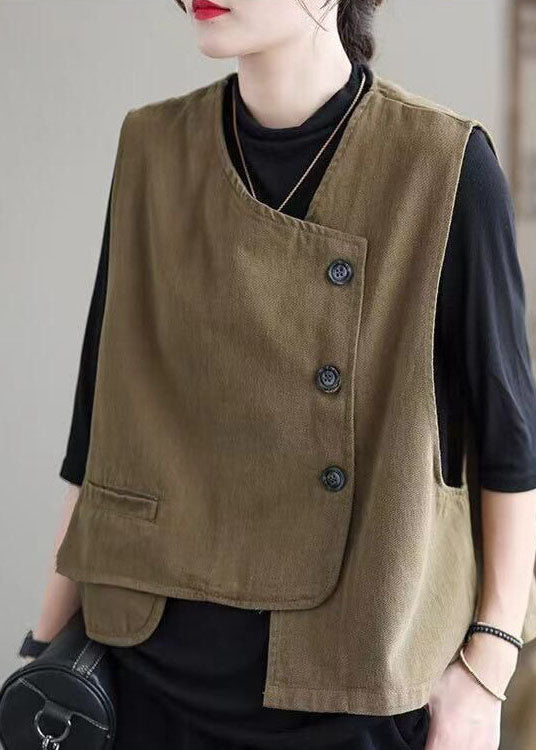 Gilet d'automne asymétrique chic pour femme 2