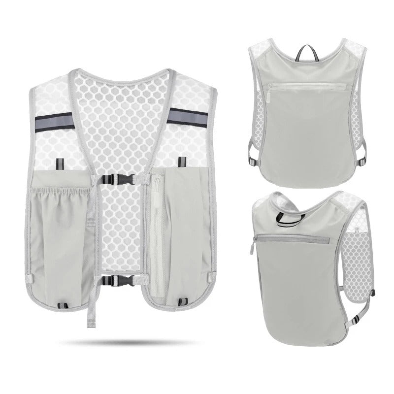 Gilet de Course Multifonctionnel avec Poches et Réflecteurs 2