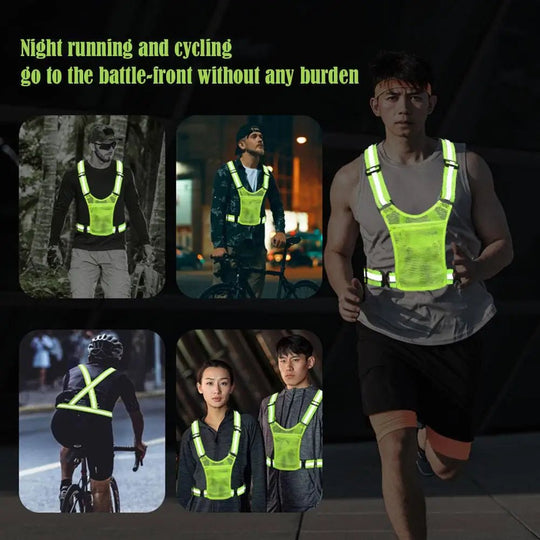 Gilet de Sécurité Haute Visibilité Réfléchissant Unisexe pour Course et Cyclisme 2