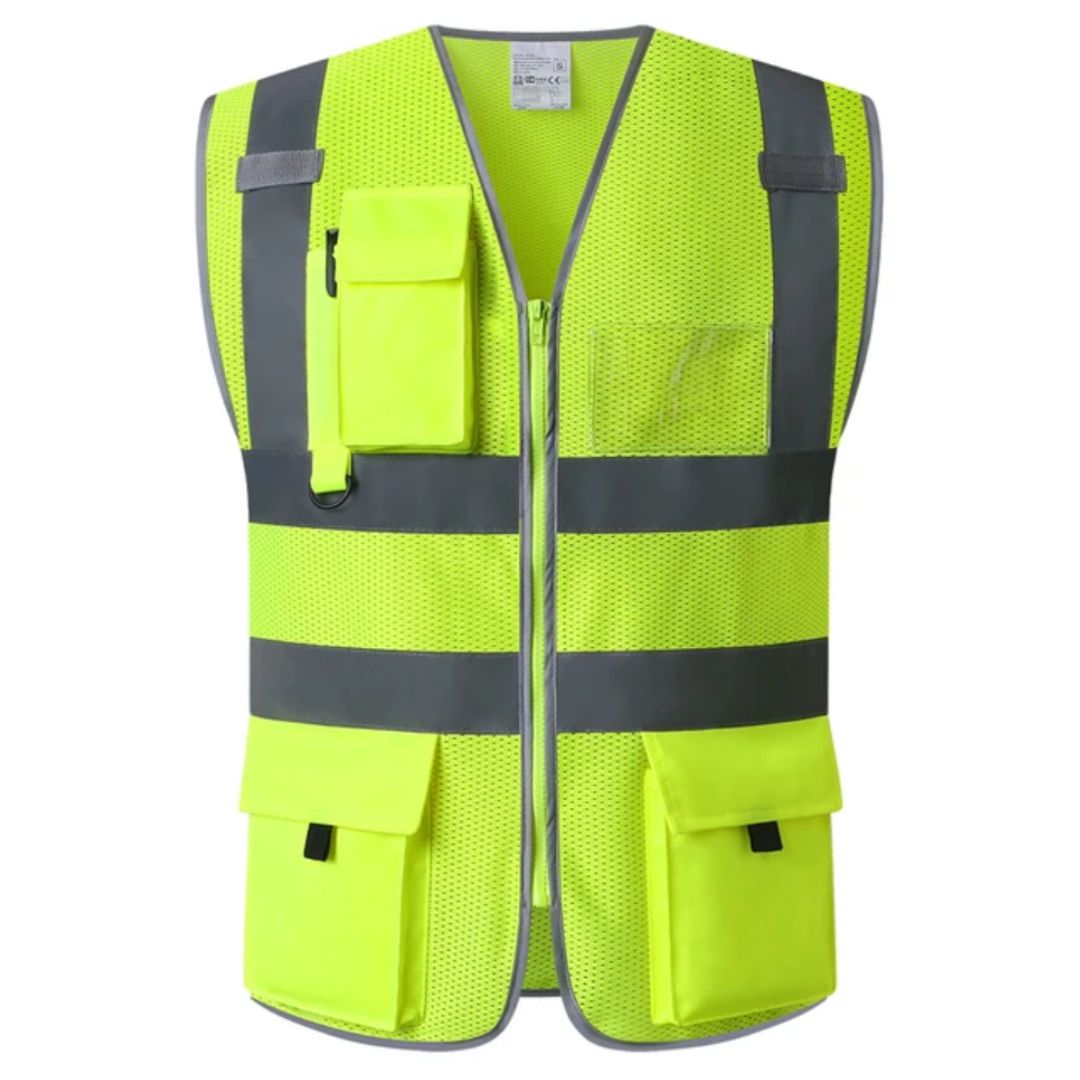 Gilet de travail haute visibilité réfléchissant 0