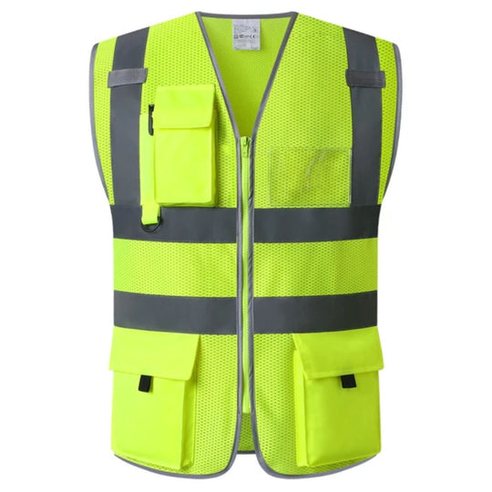 Gilet de travail haute visibilité réfléchissant 0