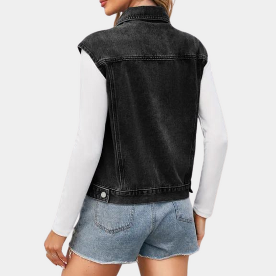 Gilet en Denim Classique pour Femmes 2