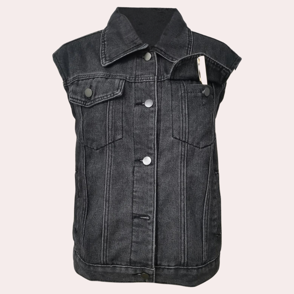 Gilet en Denim Classique pour Femmes 3